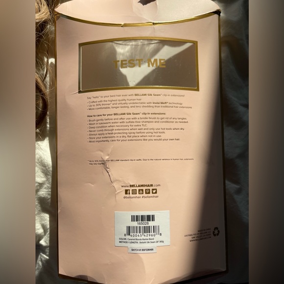 BELLAMI Accessories Bellami Silk Seam 36g 26 Caramel Blonde Marble